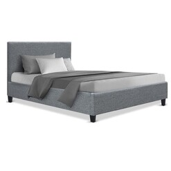 Picture of Neo Bed Frame Fabric - Grey Single