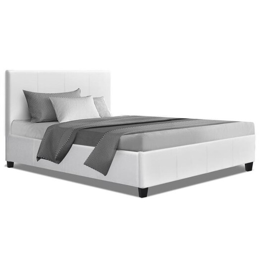 Picture of Neo Bed Frame PU Leather - White King Single