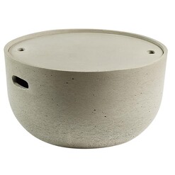 Picture of Neven Outdoor Storage Coffee Table Cement Grey Vida & Co.