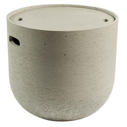 Picture of Neven Outdoor Storage Side Table Cement Grey Vida & Co.