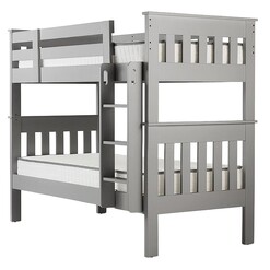 Picture of New England Bunk Bed, Grey Wood Bedtime