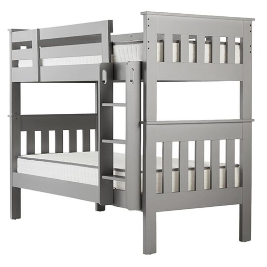 Picture of New England Bunk Bed, Grey Wood Bedtime Picture of New England Bunk Bed, Grey Wood Bedtime