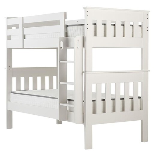 Picture of New England Bunk Bed, White Wood Bedtime