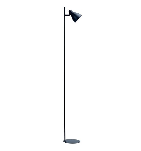 Picture of Newie Scandinavian Ultra Slim Metal Standing Floor Lamp - Black