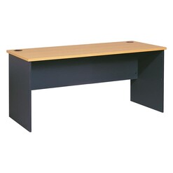 Picture of Newton Desk, 150cm Chipboard Beech/Ironstone UBiZ Furniture