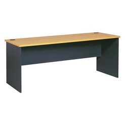 Picture of Newton Desk, 180cm Melamine Beech/Ironstone UBiZ Furniture