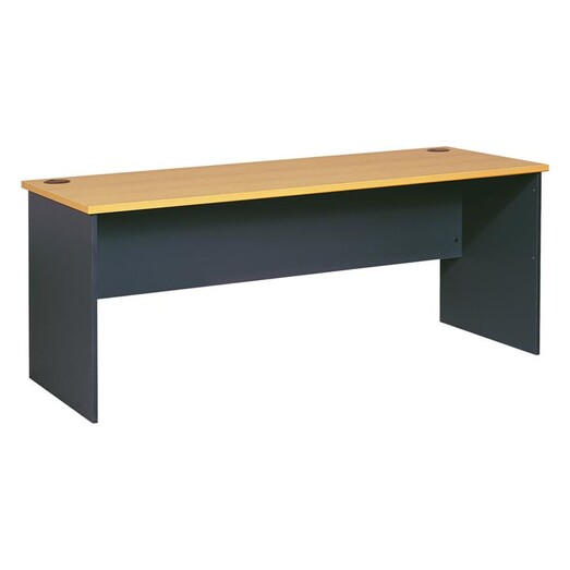 Picture of Newton Desk, 180cm Melamine Beech/Ironstone UBiZ Furniture