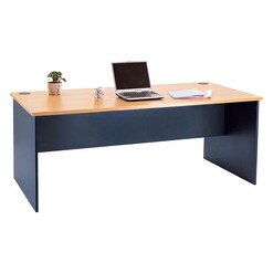 Picture of Newton Executive Desk Melamine Beech/Ironstone UBiZ Furniture