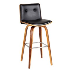 Picture of Niada Bar Stool Faux Leather Black Dover Mason
