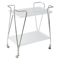 Picture of Nicholas Trolley, White/Chrome MDF Casa Uno
