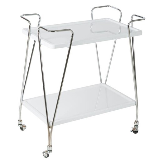 Picture of Nicholas Trolley, White/Chrome MDF Casa Uno