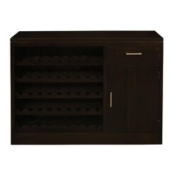 Picture of Nieves 5-Tier Mahogany Wine Rack in Chocolate by Kayu Estate