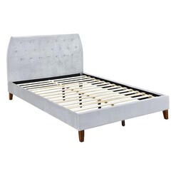 Picture of Niklas Velvet Bed Grey HEQS