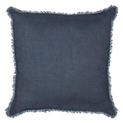 Picture of Nira Woven Linen Cushion in Blue by Amalfi