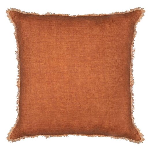 Picture of Nira Woven Linen Cushion in Brown by Amalfi Picture of Nira Woven Linen Cushion in Brown by Amalfi