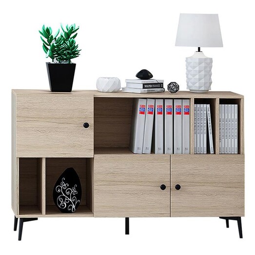 Picture of Niva 3 Door Sideboard in Light Brown by HelloFurniture Picture of Niva 3 Door Sideboard in Light Brown by HelloFurniture