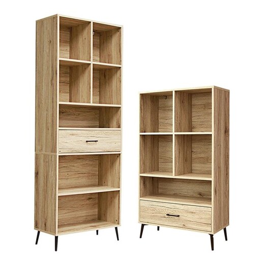 Picture of Niva Set of 2 Bookcases in Light Brown by HelloFurniture