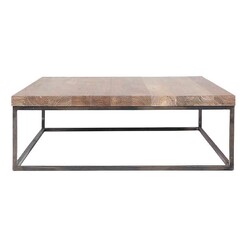 Picture of Noah Reclaimed Teak Square Coffee Table Wood Natural/Black Satara