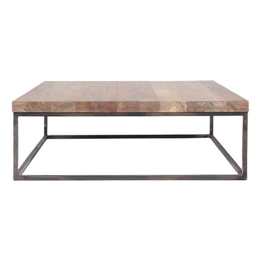 Picture of Noah Reclaimed Teak Square Coffee Table Wood Natural/Black Satara