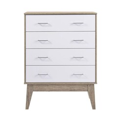 Picture of Nobu Chest of Drawers Wood Oak/White E-living