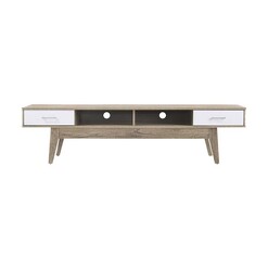 Picture of Nobu Entertainment Unit Wood Oak/White E-living