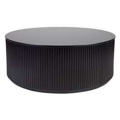 Picture of Nomad Round Coffee Table in Black by CAFE Lighting & Living