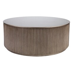 Picture of Nomad Round Coffee Table in Brown by CAFE Lighting & Living
