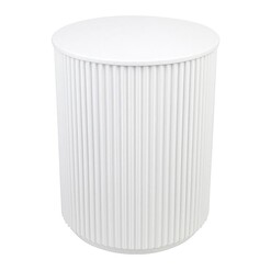 Picture of Nomad Round Side Table in White by CAFE Lighting & Living