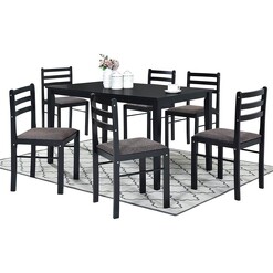 Picture of Nora 7-Piece Dining Set MDF Cappuccino HEQS