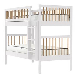 Picture of Nord Wooden Bunk Bed White/Natural Bedtime