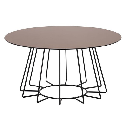 Picture of Normany Glass Top Coffee Table Bronze/Black Iniko