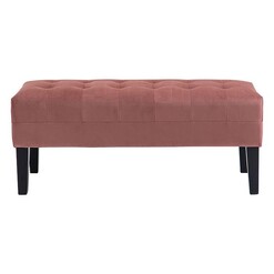 Picture of Nottingham Velvet Ottoman in Pink by CAFE Lighting & Living