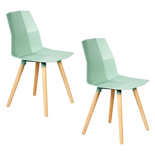 Picture of Nova Dining Chair (Set of 2) Plastic Light Green New Oriental