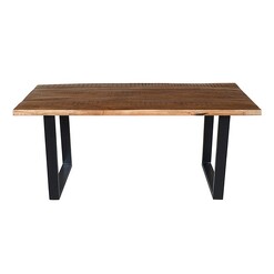 Picture of Nova Industrial Look Wooden Dining Table in Brown by Fab Habitat