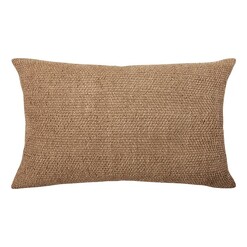 Picture of Nova Woven Breakfast Cushion with Feather Fill in Brown by L&M Home