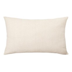 Picture of Nova Woven Breakfast Cushion with Feather Fill in Off-White by L&M Home