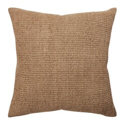 Picture of Nova Woven Cushion with Feather Fill Size 50 x 50cm in Brown by L&M Home