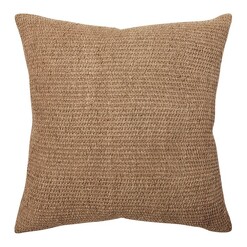Picture of Nova Woven Cushion with Feather Fill Size 60 x 60cm in Brown by L&M Home