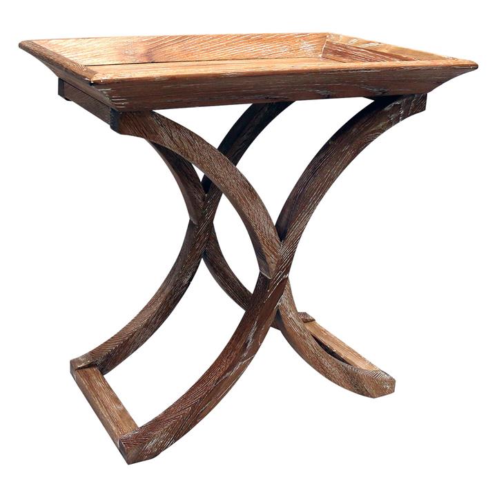 Picture of Oak Tray Top Side Table in Natural by Homeflex