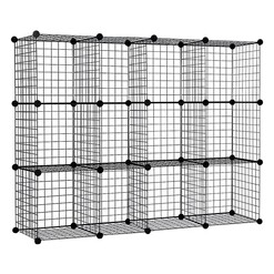 Picture of Oakley Wire Storage Display Cabinet Metal Black Resort Living