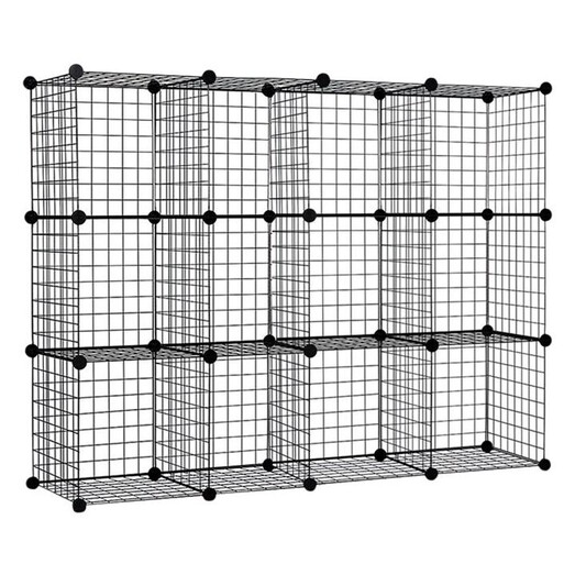 Picture of Oakley Wire Storage Display Cabinet Metal Black Resort Living