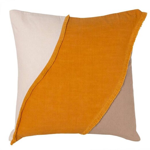 Picture of Oasis Fringed Cushion in Mustard by j.elliot HOME Picture of Oasis Fringed Cushion in Mustard by j.elliot HOME