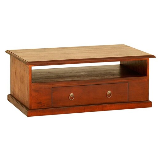 Picture of Oatlands 2 Drawer Timber Coffee Table Mahogany Light Pecan Kayu Estate