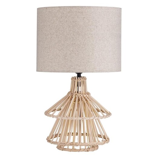 Picture of Odetta Table Lamp in Light Brown by Amalfi