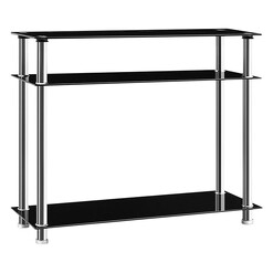 Picture of Ofair Console Table Glass Black/Silver Resort Living