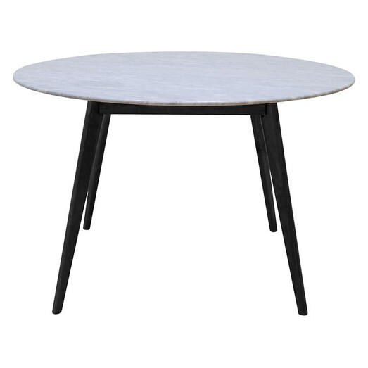Picture of Oia Marble Round Dining Table, Black, 120cm Life Interiors
