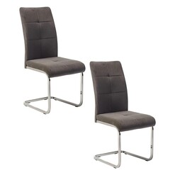 Picture of Olek Velvet Dining Chair Set Grey Bay Road Designs