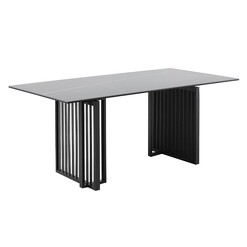 Picture of Olga Ceramic Dining Table Black Iniko