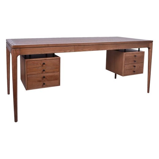 Picture of Olwen Double Drawer Desk in Natural by Alliance Furniture Picture of Olwen Double Drawer Desk in Natural by Alliance Furniture