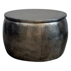 Picture of Open Top Hammered Coffee Table Metal Rustic Gold Phil Bee Interiors